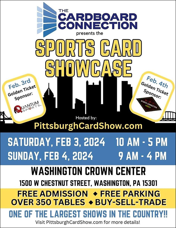 Pittsburgh Card Show | February 3-4, 2024 | Event Flyer