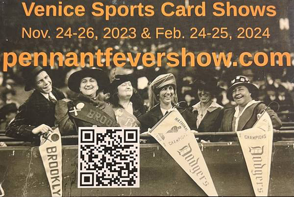 Venice Sports Card Shows | November 24-26, 2023 | Event Flyer