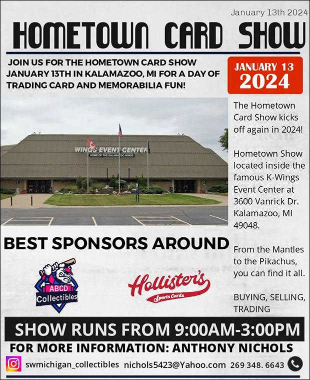 Hometown Card Show | January 13, 2024 | Event Flyer