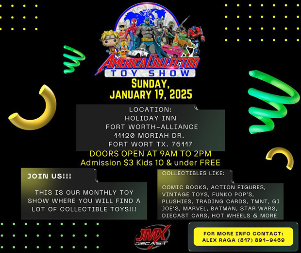 America Collector Toy Show | January 19, 2025 | Event Flyer