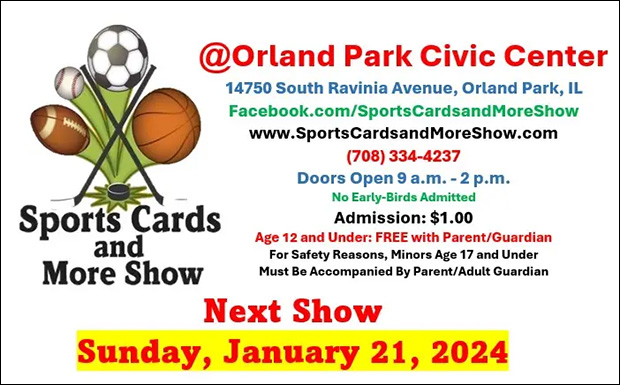 Sports Cards and More Show | January 21, 2024 | Event Flyer