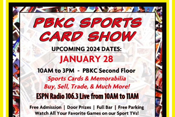 PBKC Sports Card Show | January 28, 2024 | Event Flyer