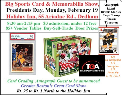 Big Sports Card & Memorabilia Show | February 19, 2024 | Event Flyer