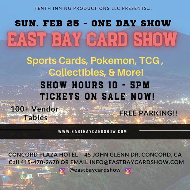 East Bay Card Show | February 25, 2024 | Event Flyer