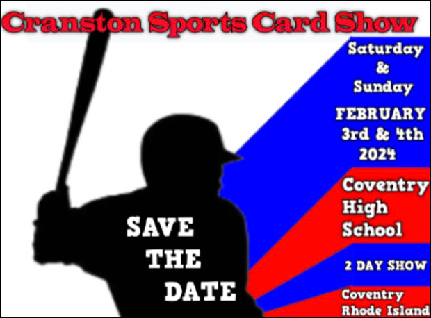 Cranston Sports Card Show | February 3-4, 2024 | Event Flyer