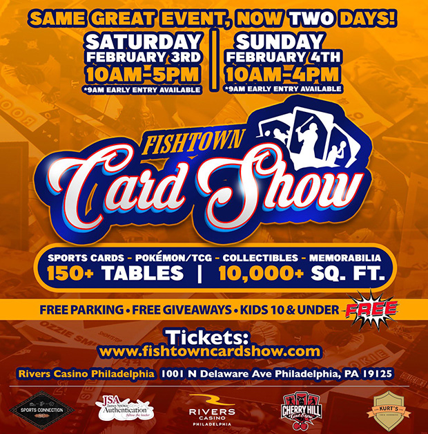 Fishtown Card Show | February 3-4, 2024 | Event Flyer