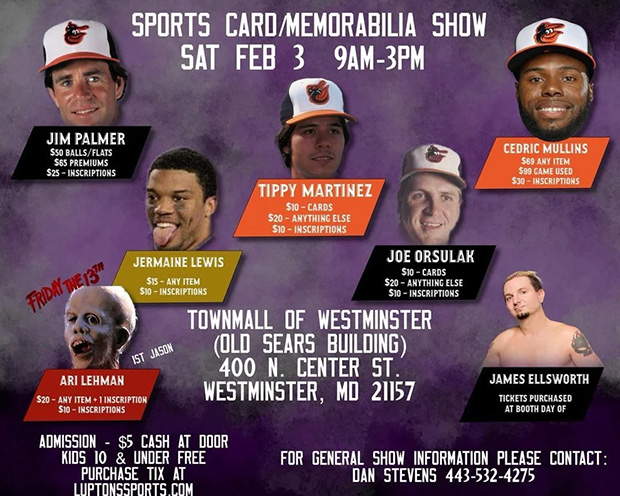 Sports Card & Memorabilia Show | February 3, 2024 | Event Flyer